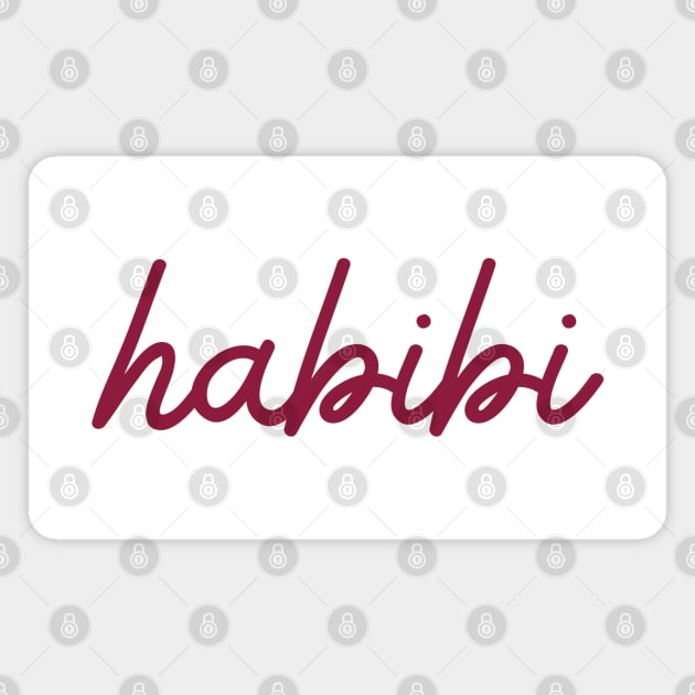 habibi - maroon red Magnet by habibitravels